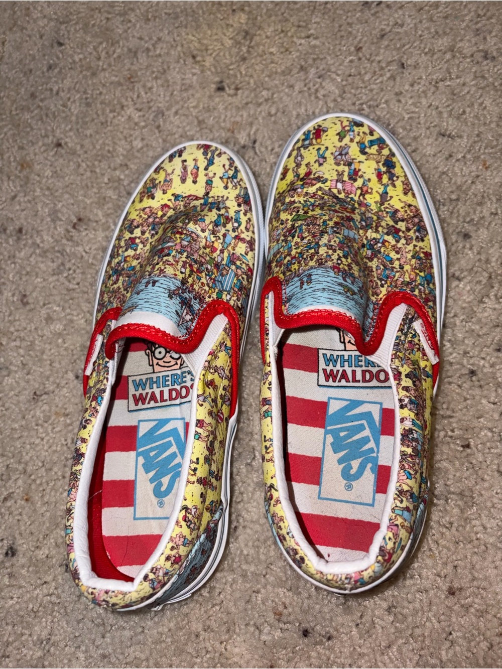 Vans Where's Waldo Slip-On Sneakers women’s size 5